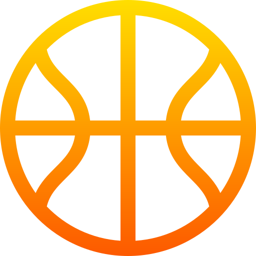 pallacanestro Basic Gradient Lineal color icona