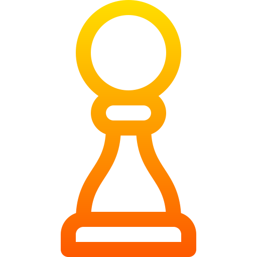 Chess piece Basic Gradient Lineal color icon