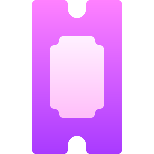 bilet Basic Gradient Gradient ikona