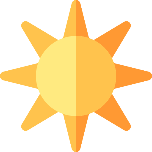 Sun Basic Rounded Flat icon