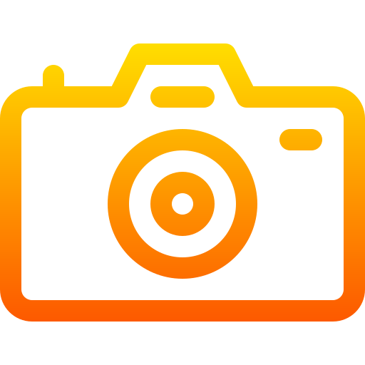 cámara Basic Gradient Lineal color icono