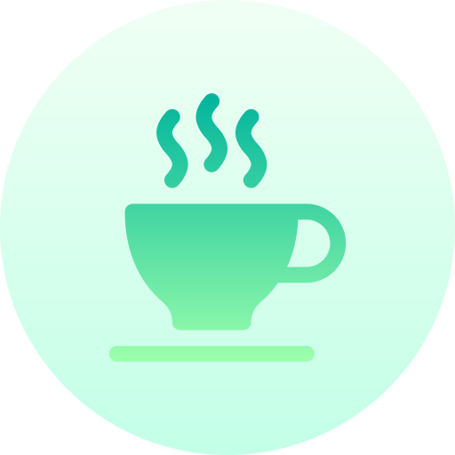 café Basic Gradient Circular icono