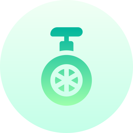 Unicycle Basic Gradient Circular icon