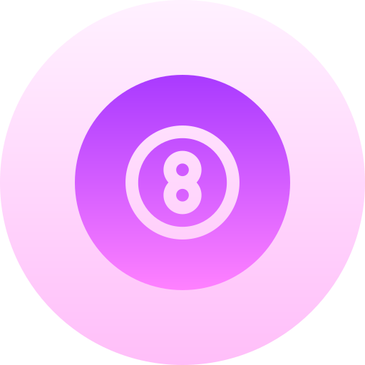 biljart Basic Gradient Circular icoon