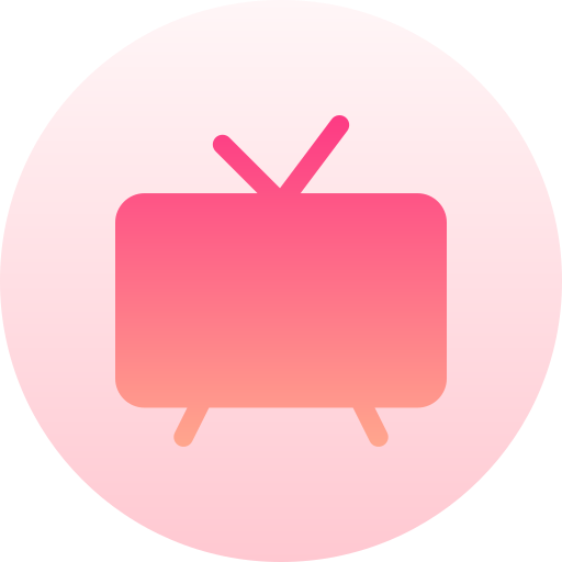Television Basic Gradient Circular icon