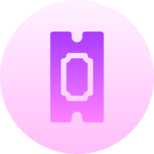 チケット Basic Gradient Circular icon