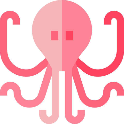 octopus Basic Straight Flat icoon