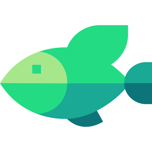 Flying fish Basic Straight Flat icon