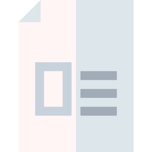 fichier texte Basic Straight Flat Icône