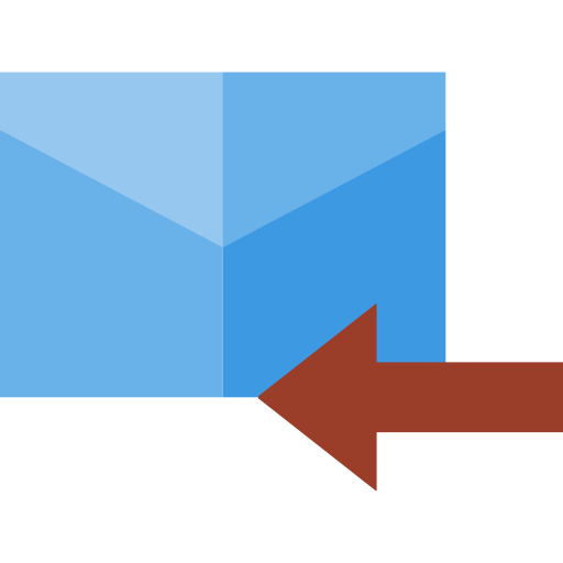 Receive mail Basic Straight Flat icon