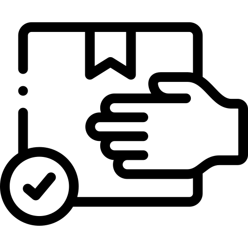 scatola di consegna Detailed Rounded Lineal icona