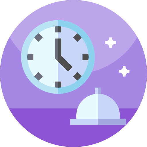 Delivery time Geometric Flat Circular Flat icon