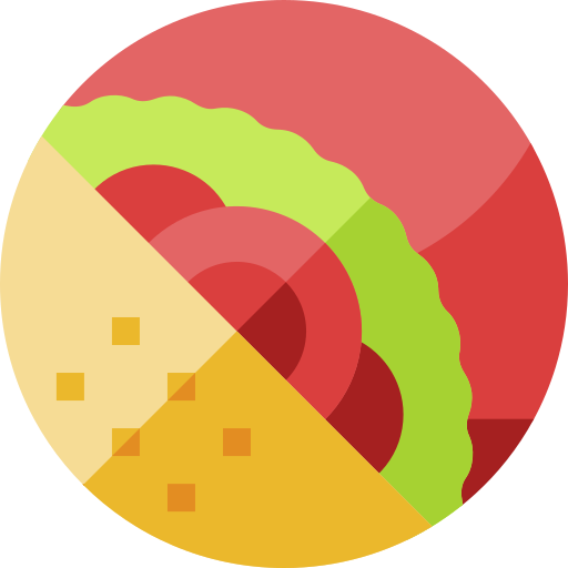 Sandwich Geometric Flat Circular Flat icon