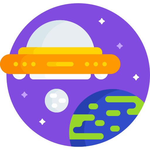 ufo Detailed Flat Circular Flat icoon