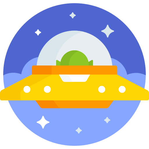 ufo Detailed Flat Circular Flat icoon