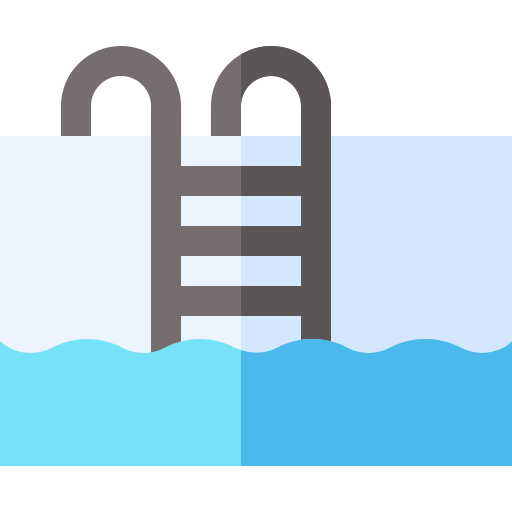 piscina Basic Straight Flat Ícone