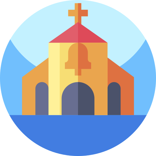 教会 Geometric Flat Circular Flat icon