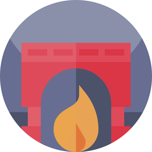 暖炉 Geometric Flat Circular Flat icon