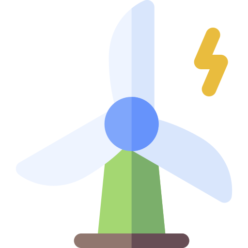 Wind energy Basic Rounded Flat icon