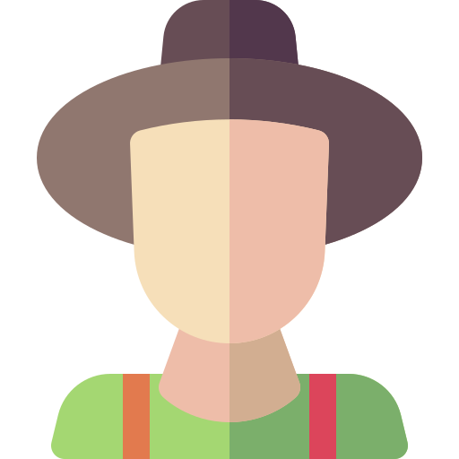 Farmer Basic Rounded Flat icon