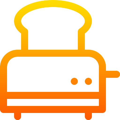 toaster Basic Gradient Lineal color icon