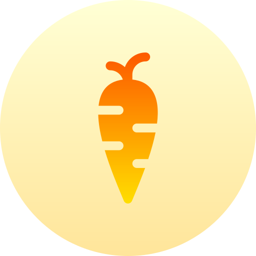 Морковь Basic Gradient Circular иконка