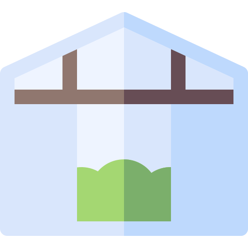 gewächshaus Basic Rounded Flat icon