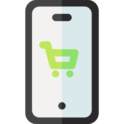 tienda móvil Basic Rounded Flat icono