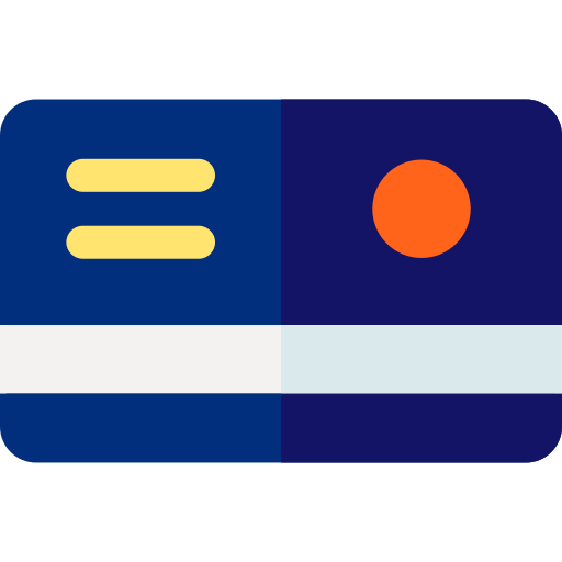 tarjeta de crédito Basic Rounded Flat icono