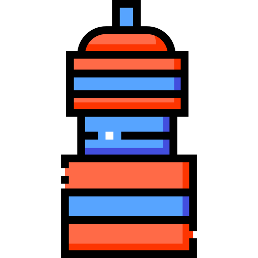 水筒 Detailed Straight Lineal color icon