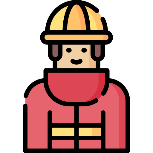 bombero Special Lineal color icono