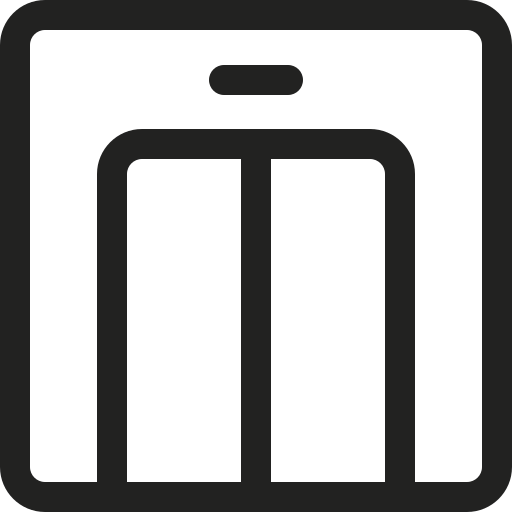 ascensor Basic Rounded Lineal icono