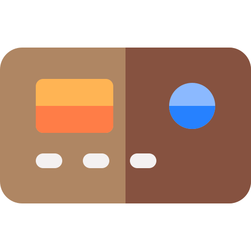 tarjeta de crédito Basic Rounded Flat icono