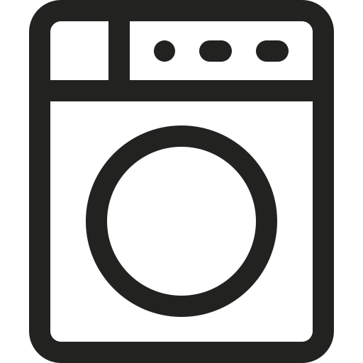 máquina de lavar Basic Rounded Lineal Ícone