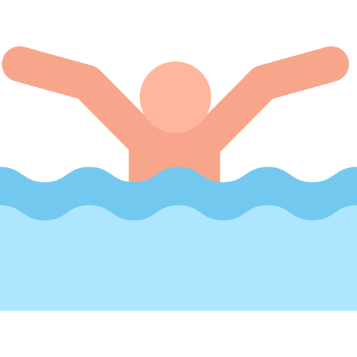 Swimming Pictograms Colour icon