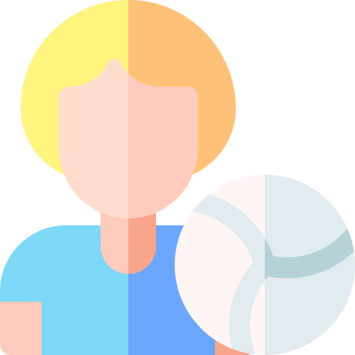 Volleyball player Basic Rounded Flat icon