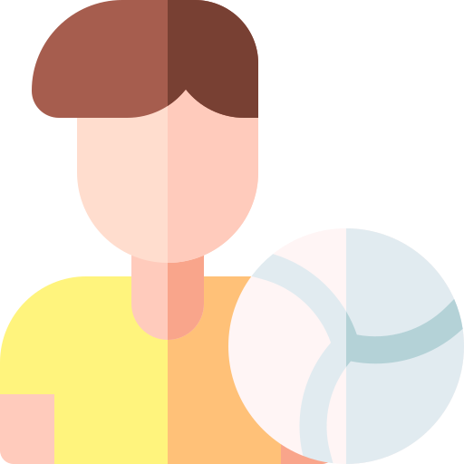 Volleyball player Basic Rounded Flat icon