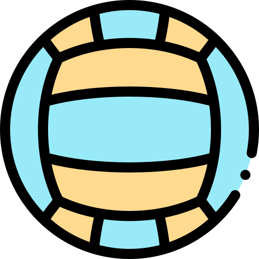 Waterpolo Detailed Rounded Lineal color icon