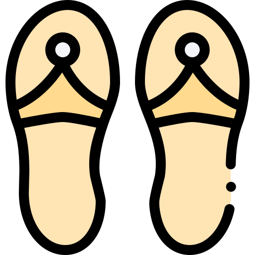 Slippers Detailed Rounded Lineal color icon