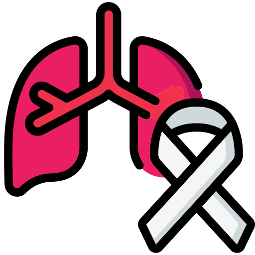 Lungs Basic Miscellany Lineal Color icon