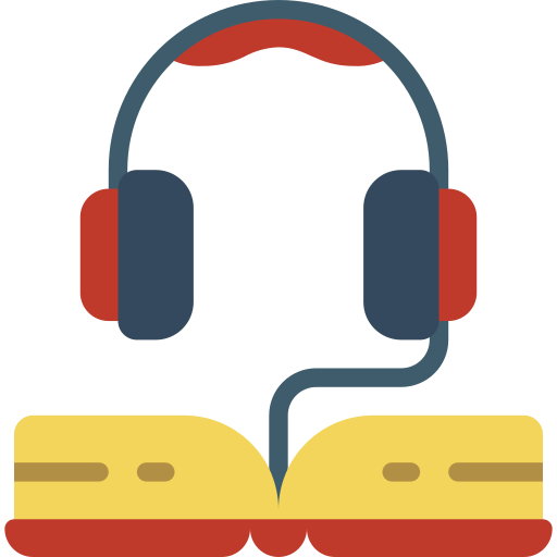 Audiobook Basic Miscellany Flat icon