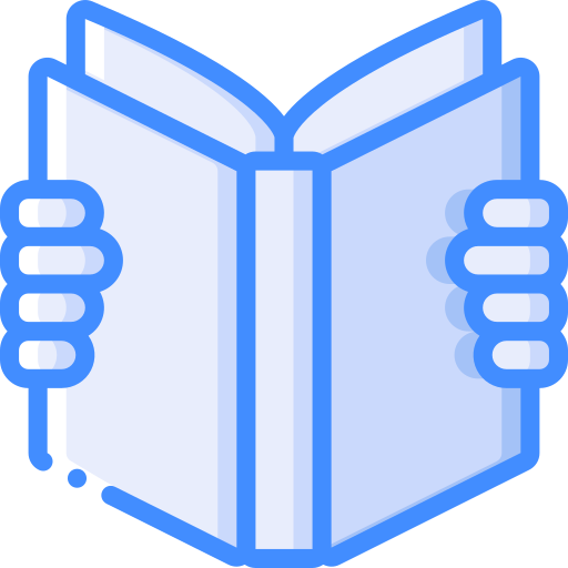 open boek Basic Miscellany Blue icoon