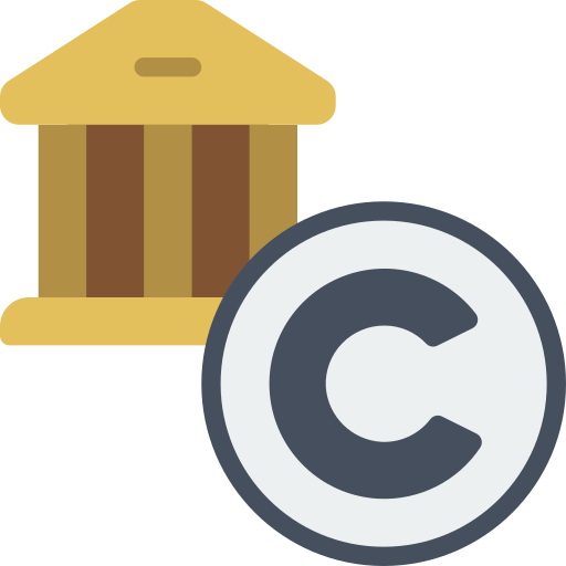 Copyright Basic Miscellany Flat icon