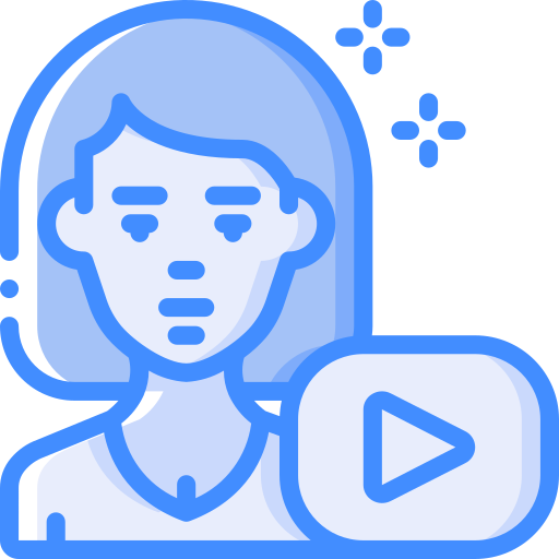 youtuber Basic Miscellany Blue icon