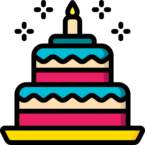 Cake Basic Miscellany Lineal Color icon