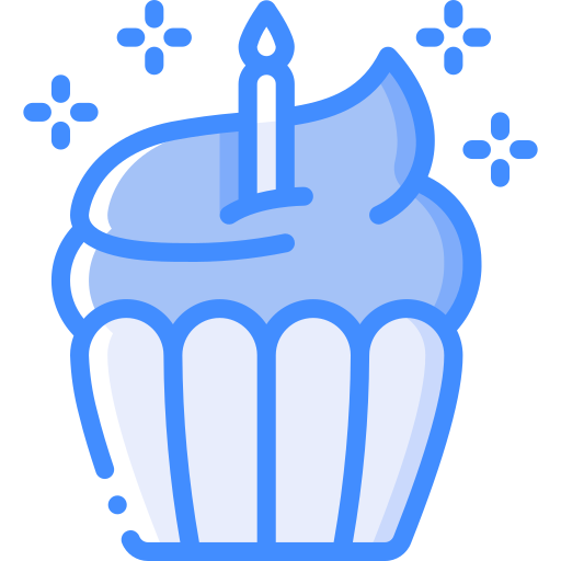 컵 케이크 Basic Miscellany Blue icon