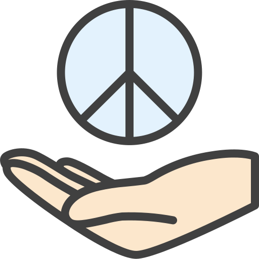 Peace Generic Outline Color icon