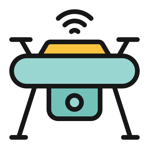 Drone Generic Outline Color icon