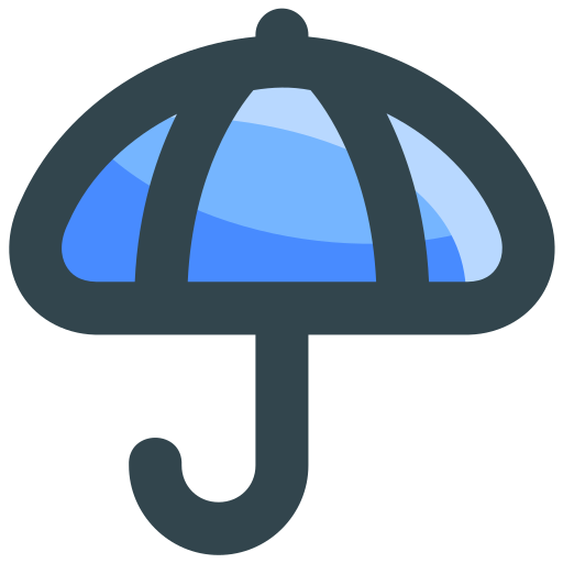 Umbrella Generic Outline Color icon