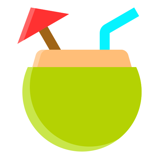 napój kokosowy Generic Flat ikona